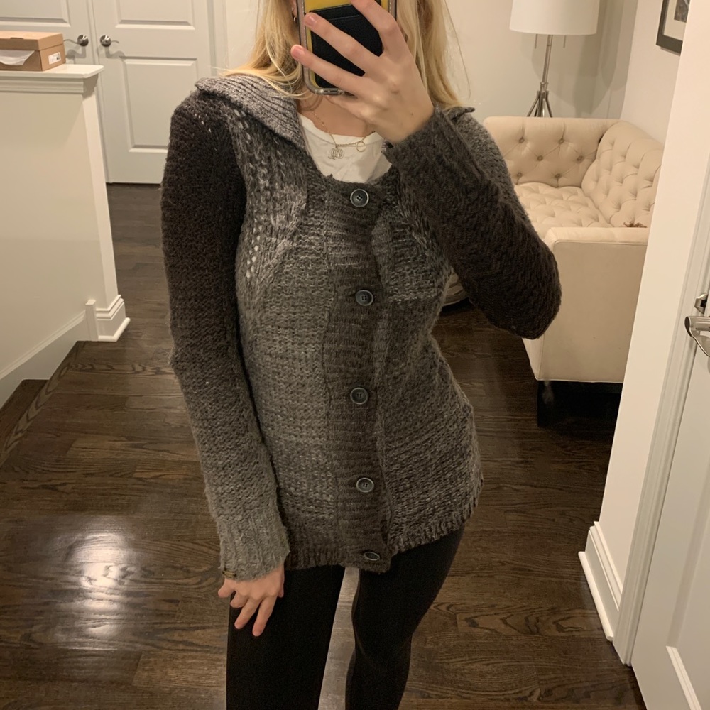 Knit Button Down Sweater - image 2